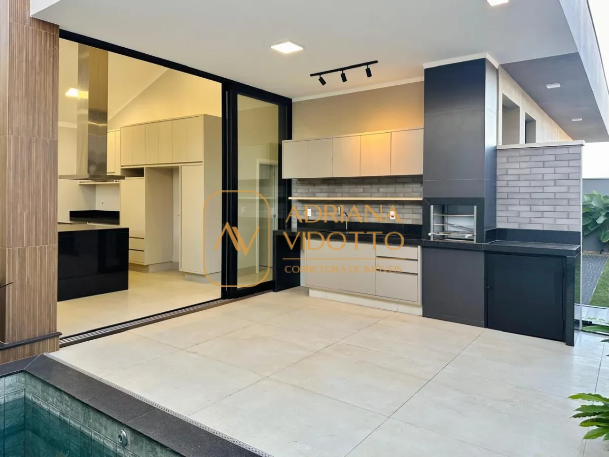 Imagem de Casa de condomínio a venda com 3 quartos, sendo 1 suíte com closet, área gourmet e piscina