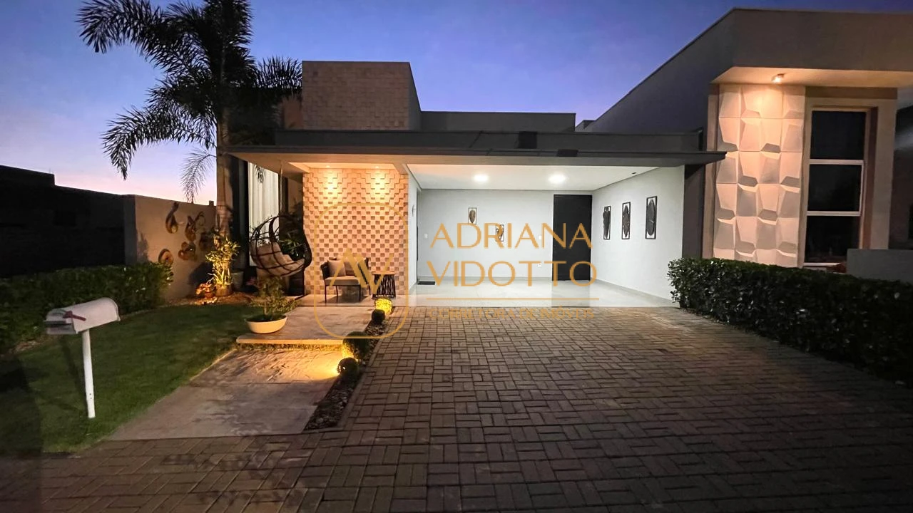 Imagem de Casa em Condomínio moderna com 3 quartos sendo 1 suíte com closet, escritório e jacuzzi 5 lugares para lazer