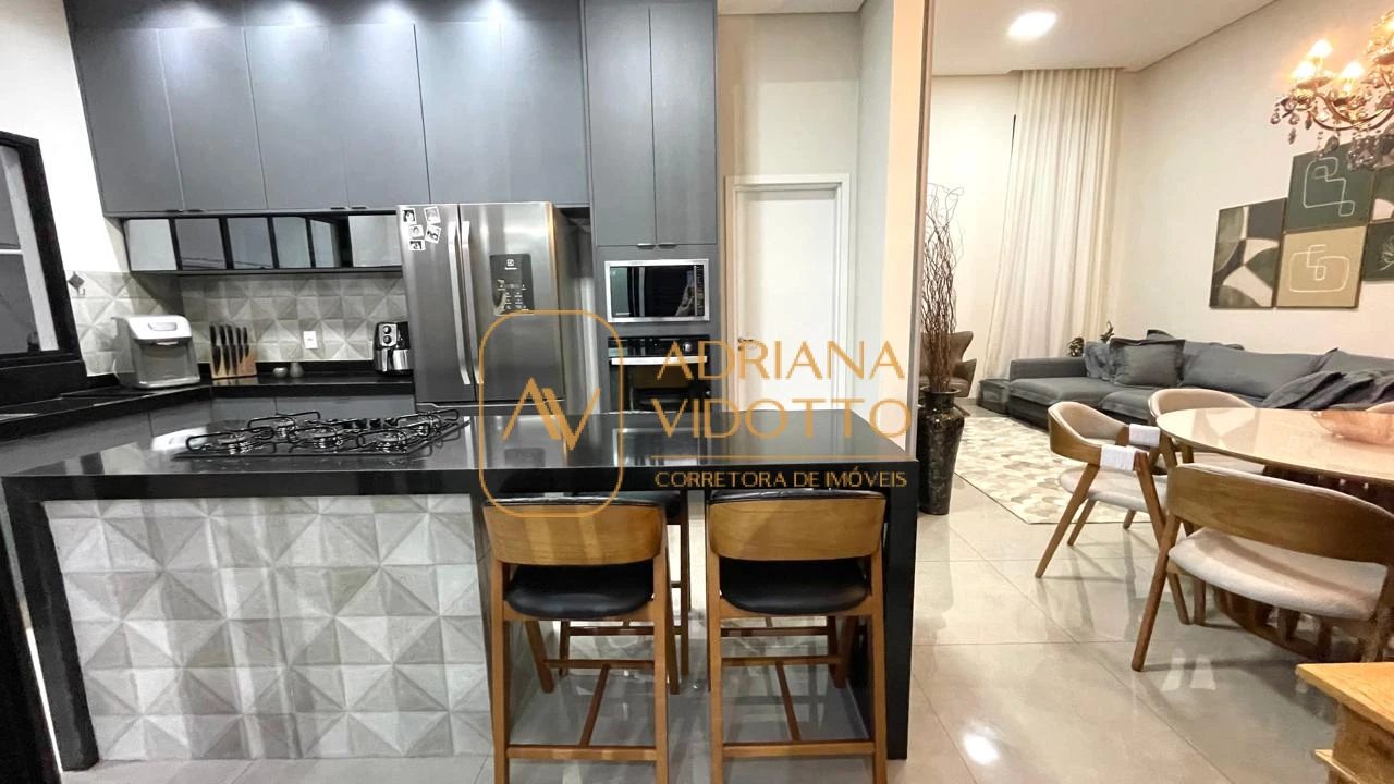 Imagem de Casa em Condomínio moderna com 3 quartos sendo 1 suíte com closet, escritório e jacuzzi 5 lugares para lazer