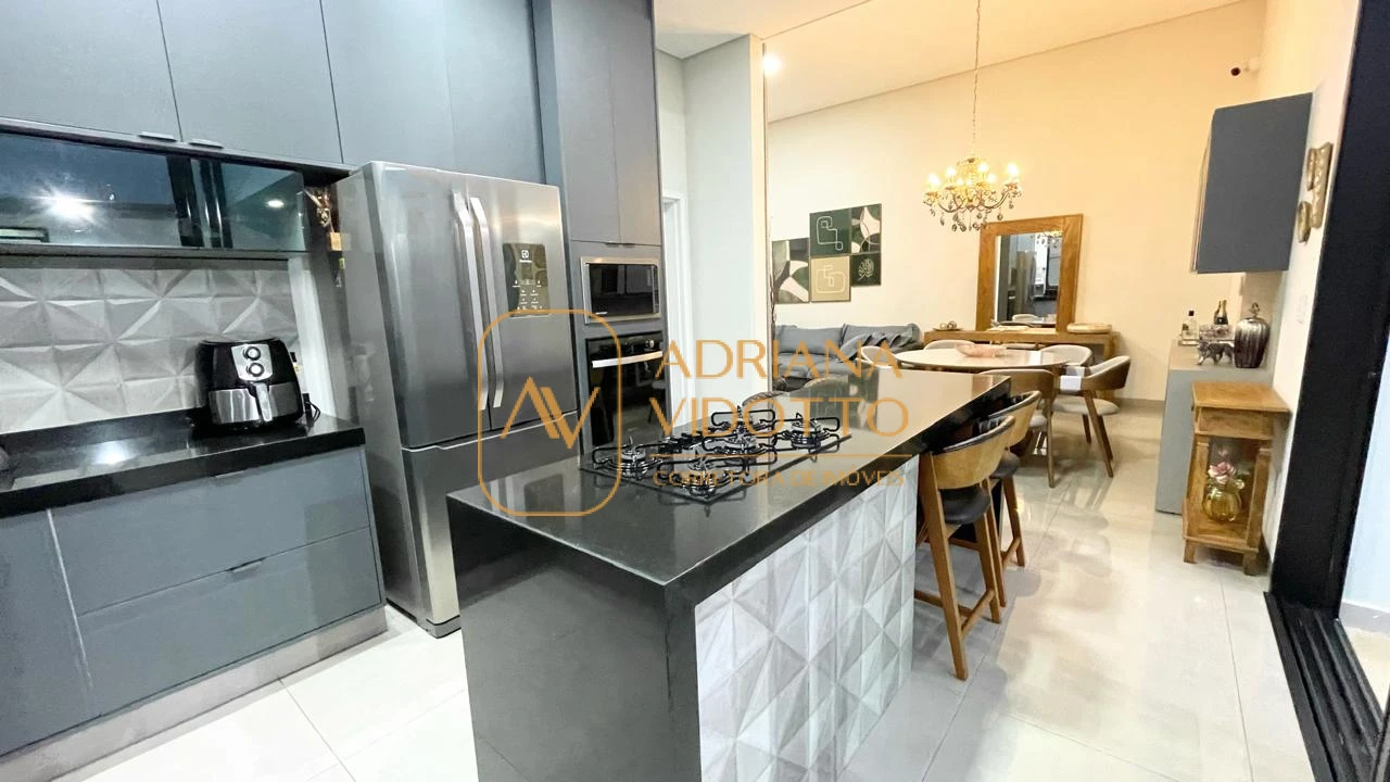 Imagem de Casa em Condomínio moderna com 3 quartos sendo 1 suíte com closet, escritório e jacuzzi 5 lugares para lazer