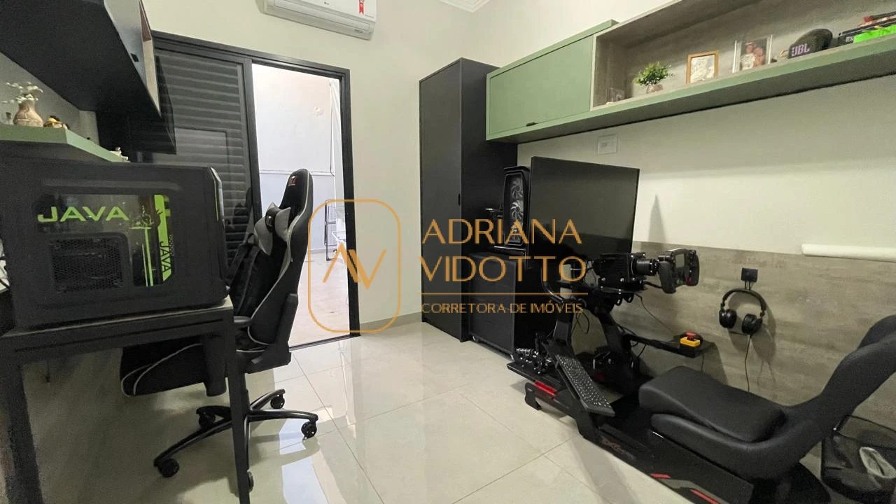 Imagem de Casa em Condomínio moderna com 3 quartos sendo 1 suíte com closet, escritório e jacuzzi 5 lugares para lazer