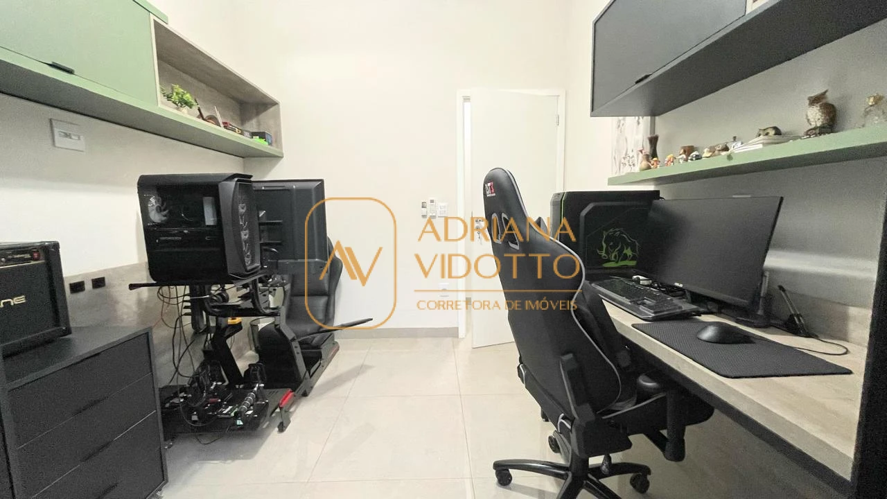 Imagem de Casa em Condomínio moderna com 3 quartos sendo 1 suíte com closet, escritório e jacuzzi 5 lugares para lazer