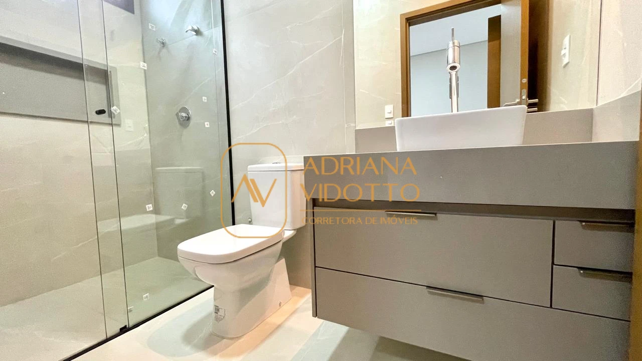 Imagem de Casa nova a venda no Portal dos Tipuanas com 3 suítes, escritório, área gourmet e piscina