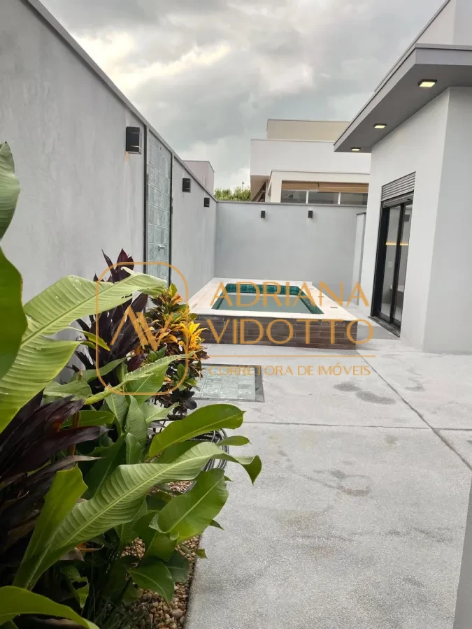 Imagem de Casa nova a venda no Portal dos Tipuanas com 3 suítes, escritório, área gourmet e piscina