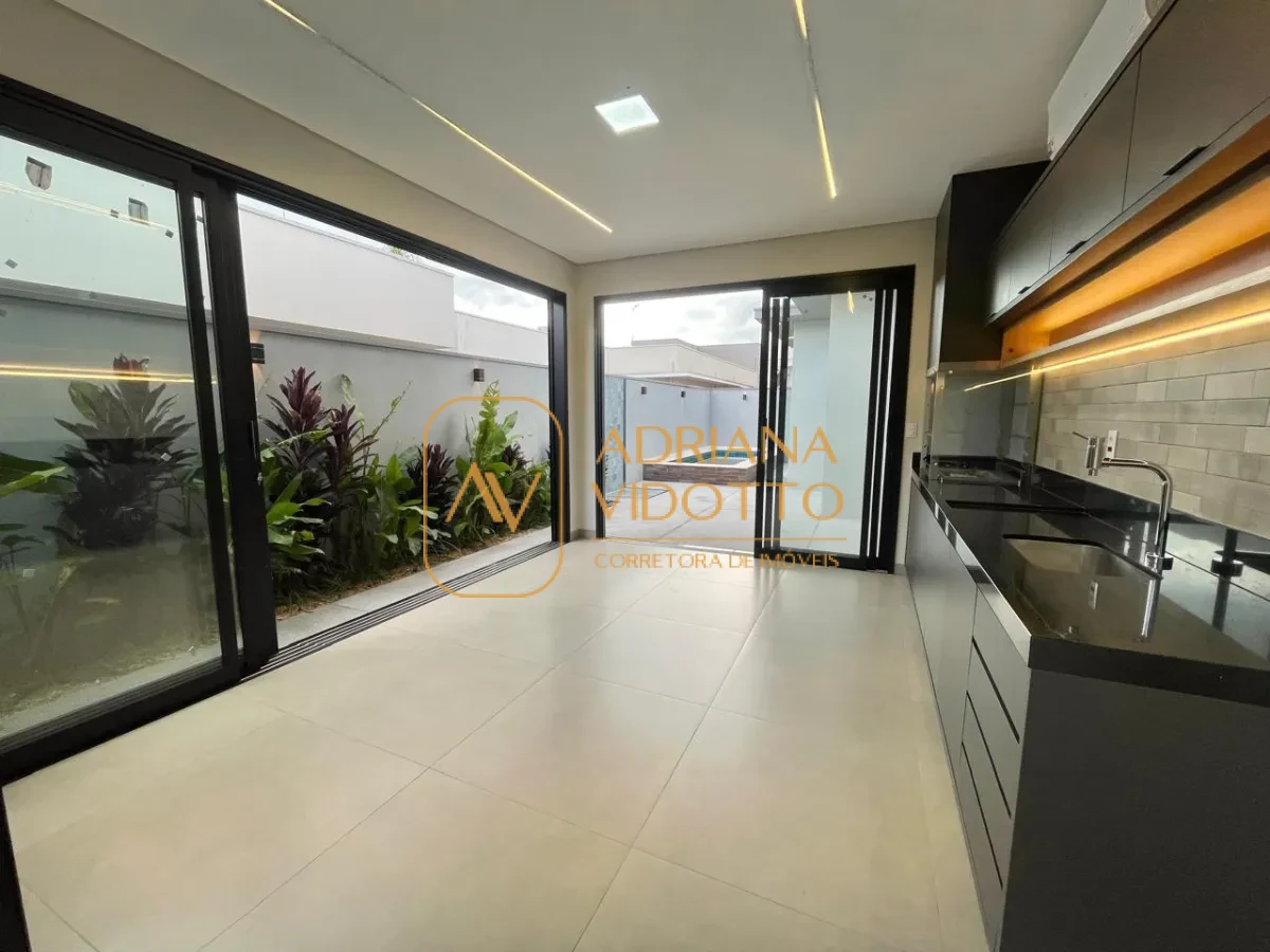 Imagem de Casa nova a venda no Portal dos Tipuanas com 3 suítes, escritório, área gourmet e piscina