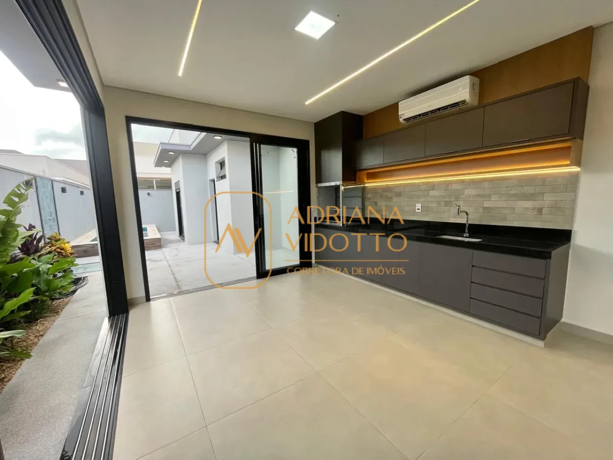 Imagem de Casa nova a venda no Portal dos Tipuanas com 3 suítes, escritório, área gourmet e piscina