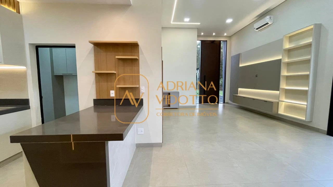 Imagem de Casa nova a venda no Portal dos Tipuanas com 3 suítes, escritório, área gourmet e piscina