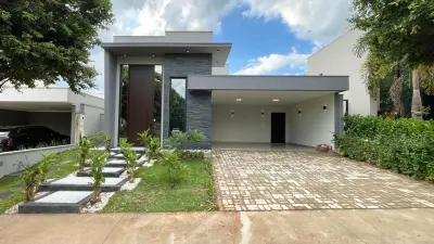 Imagem de Casa nova a venda no Portal dos Tipuanas com 3 suítes, escritório, área gourmet e piscina