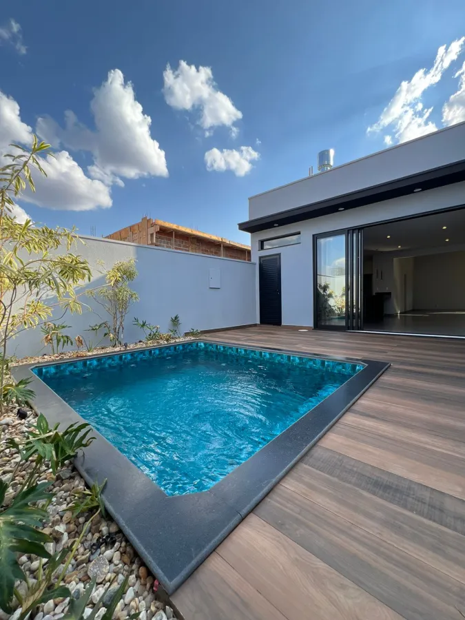 Imagem de Lindíssima casa de condomínio a venda -  Village Damha III, 3 suítes, piscina e escritório em Araraquara