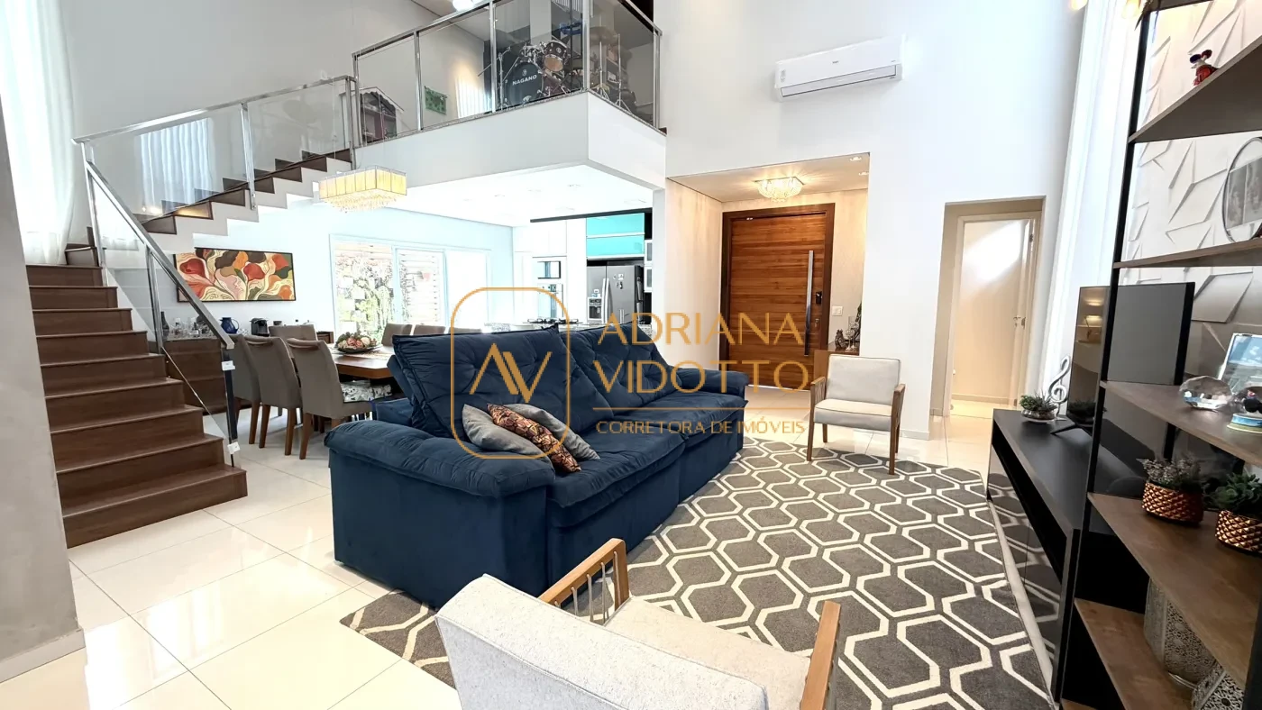 Imagem de CASA TÉRREA EM CONDOMÍNIO BUONA VITA COM 3 QUARTOS, ÁREA GOURMET, QUINTAL GRAMADO E MEZANINO COM ESCRITÓRIO