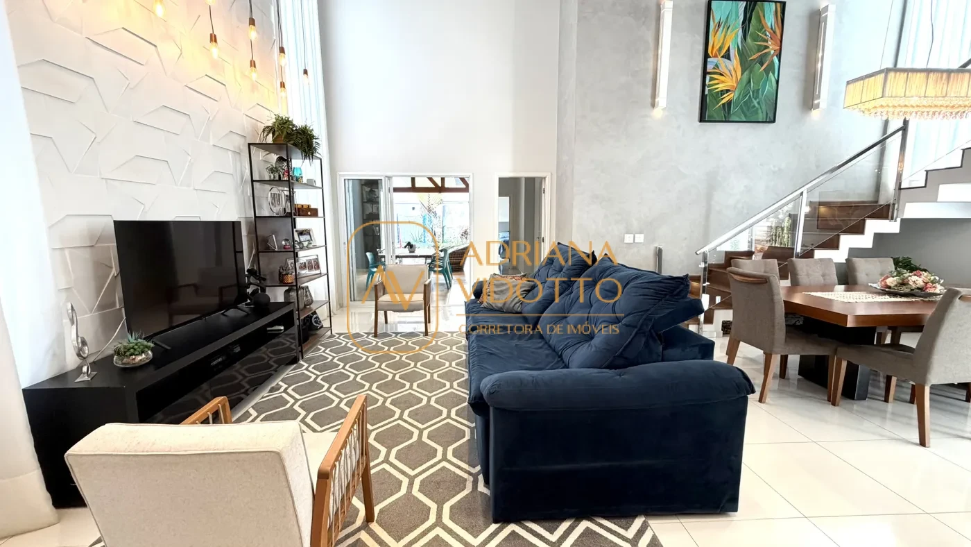 Imagem de CASA TÉRREA EM CONDOMÍNIO BUONA VITA COM 3 QUARTOS, ÁREA GOURMET, QUINTAL GRAMADO E MEZANINO COM ESCRITÓRIO