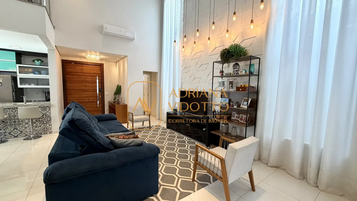 Imagem de CASA TÉRREA EM CONDOMÍNIO BUONA VITA COM 3 QUARTOS, ÁREA GOURMET, QUINTAL GRAMADO E MEZANINO COM ESCRITÓRIO