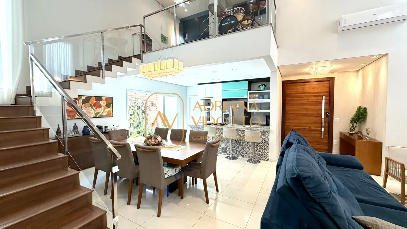 Imagem de CASA TÉRREA EM CONDOMÍNIO BUONA VITA COM 3 QUARTOS, ÁREA GOURMET, QUINTAL GRAMADO E MEZANINO COM ESCRITÓRIO